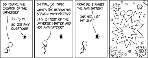 Wait, what do you mean, 'dark matter'? It's not dark, it interacts with high-energy gamma rays ... right? Oh jeez, did I forget to make it interact?