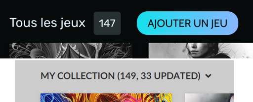 Screenshot of the numbers of games in my Heroic and Gog library. There's only 147 in Heroic but there's 149 in GoG