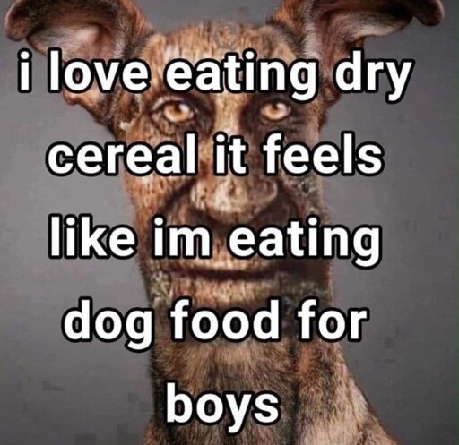 Also drinking water from a plate *crunch*