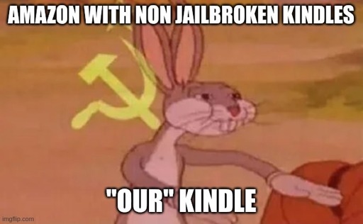 Amazon with non jailbroken Kindles:"our" kindle